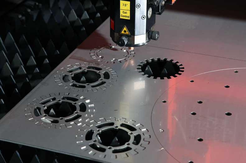 pemotongan laser cutting bahan stainless steel