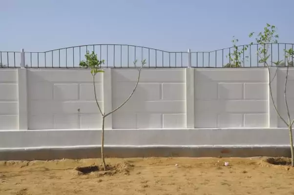 pagar beton cetak minimalis