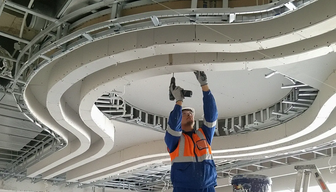 Kontraktor interior sedang bekerja