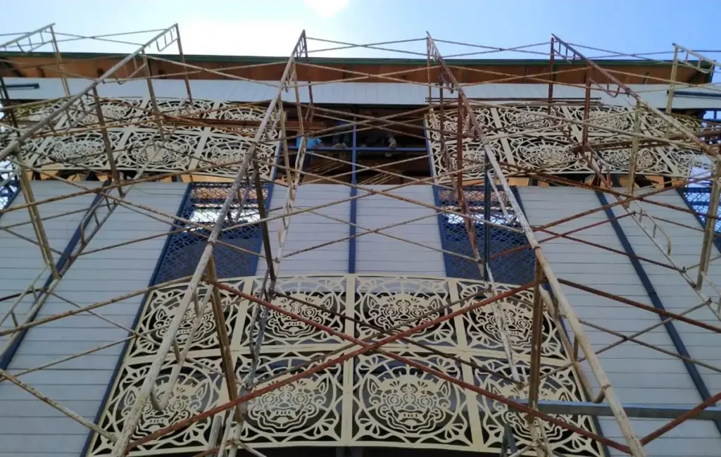 The keranjang bali mall construction photos