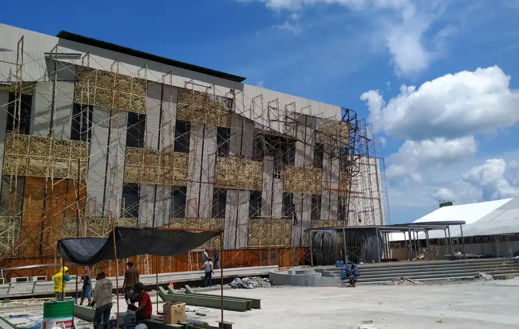 The keranjang bali mall construction photos