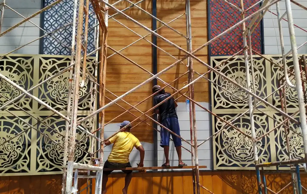 The keranjang bali mall construction photos