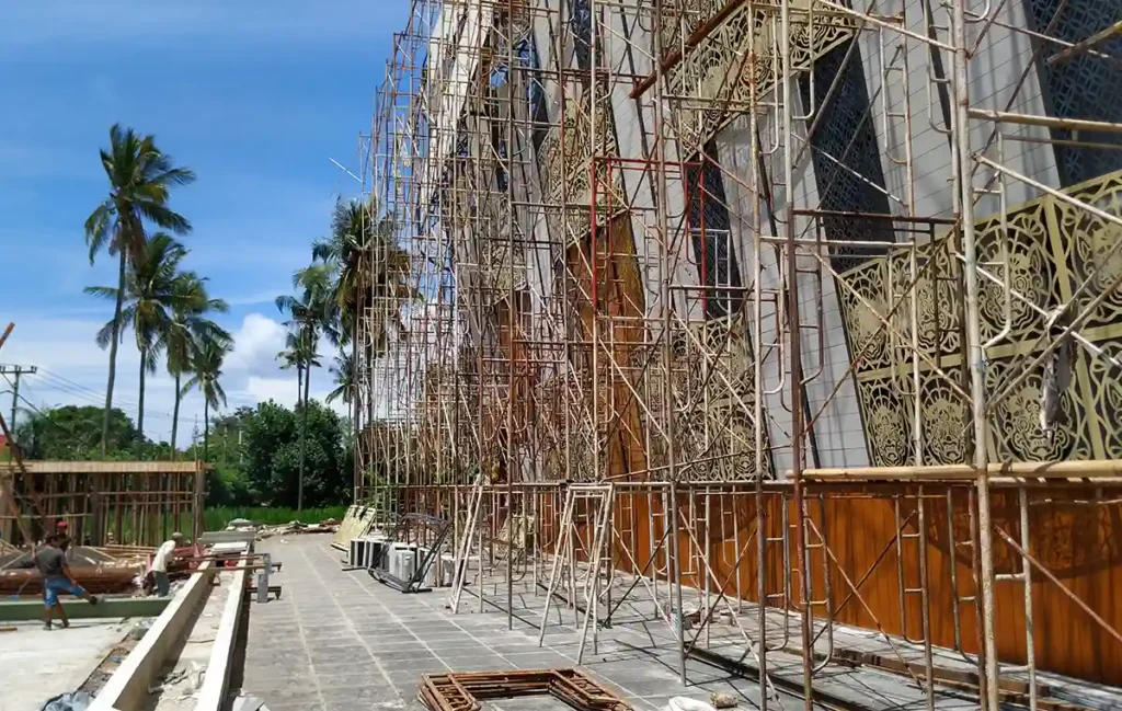 The keranjang bali mall construction photos